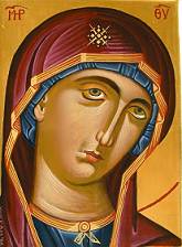 Mutter Gottes Ikone kretische Schule