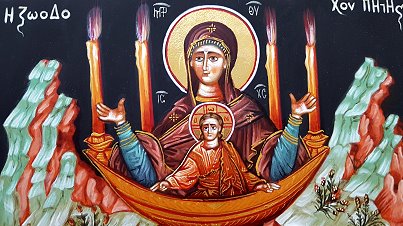 Kerzen Maria Christus und Kelch