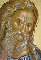 Der heilige Simeon Theodochos, Abschrift vom Original des Ikonenmalers Michael Damaskinos