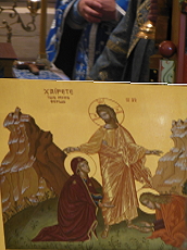 der russischen Kirche geweihte Ikone
