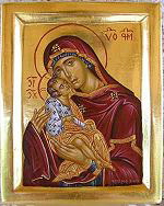 keine Heiligenbildmalerei, sondern byzantinische Ikone