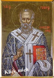 Theologe Gregor von Nazianz Ikone
