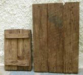 Holztafeln für Ikonen aus groben Brettern